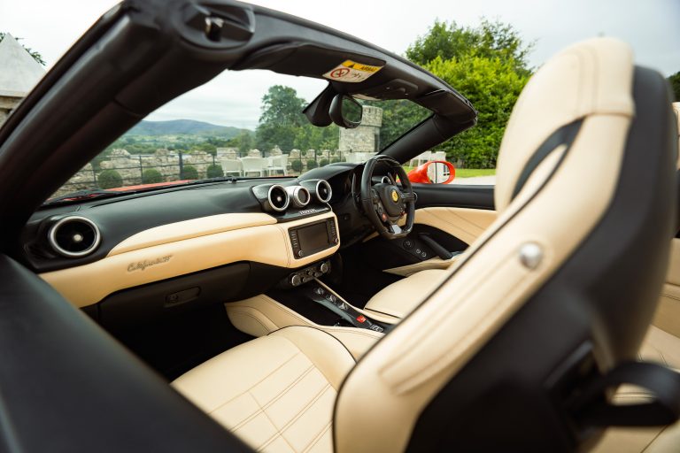 Ferrari California T interior and exterior detail