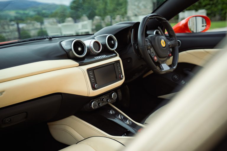 Ferrari California T interior and exterior detail