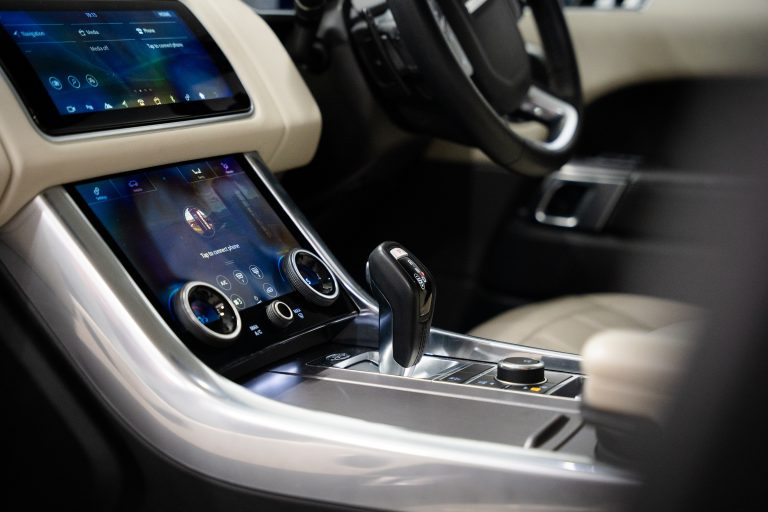 Range Rover Sport interior and exterior detail
