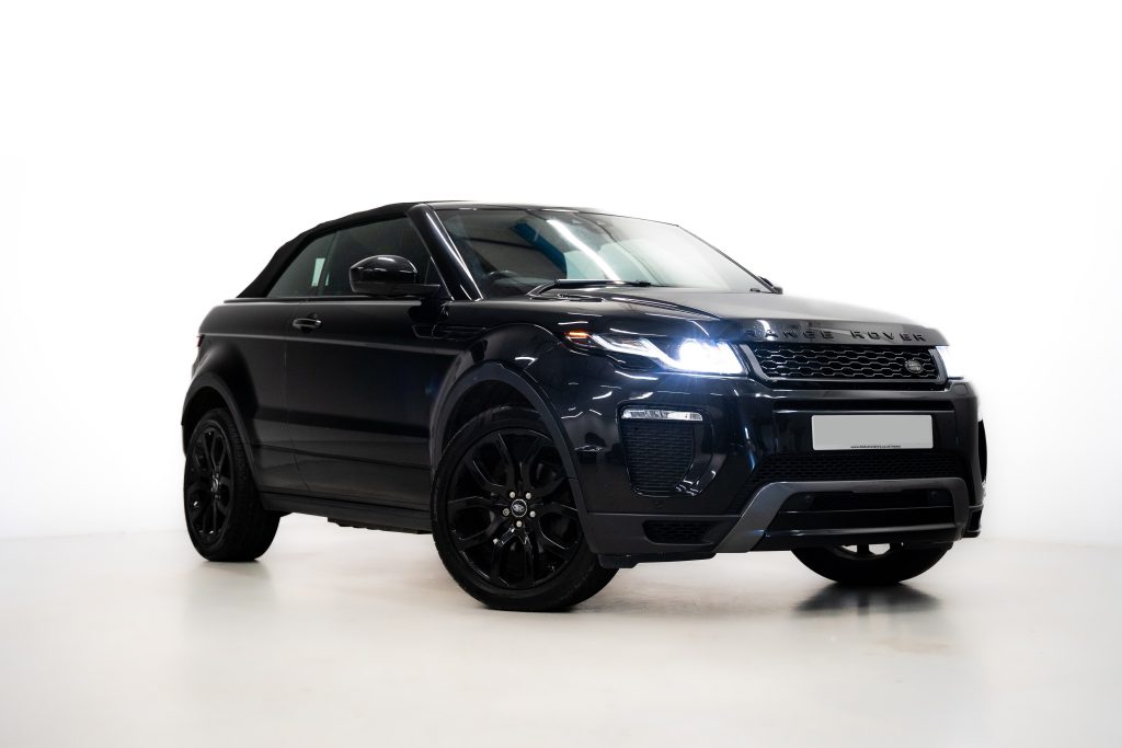 Range Rover Evoque Convertible available for luxury hire in Ireland