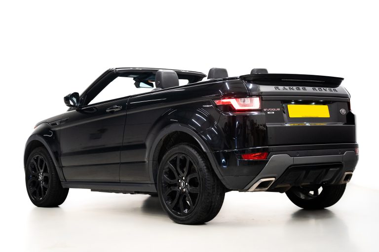 Range Rover Evoque Convertible interior and exterior detail