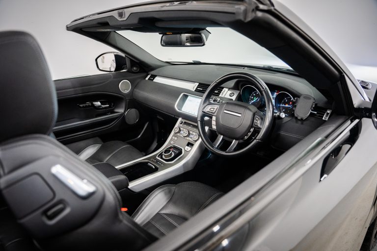 Range Rover Evoque Convertible interior and exterior detail