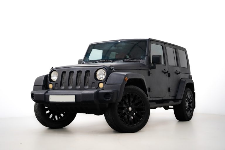 Jeep Wrangler interior and exterior detail