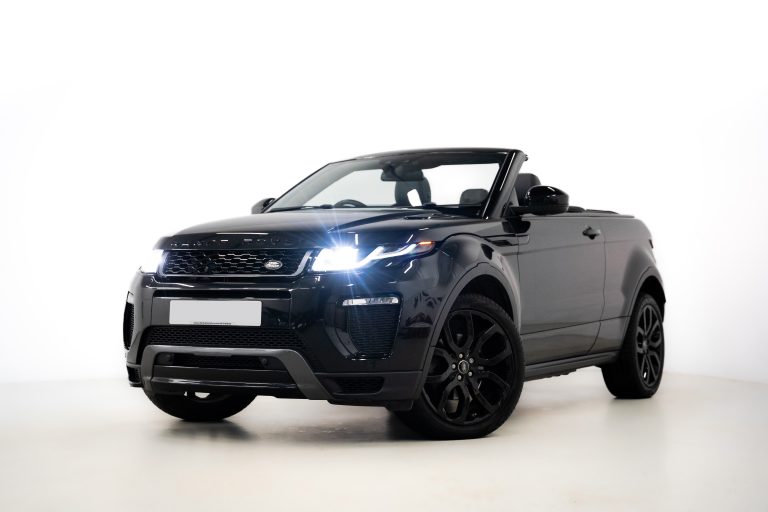 Range Rover Evoque Convertible interior and exterior detail