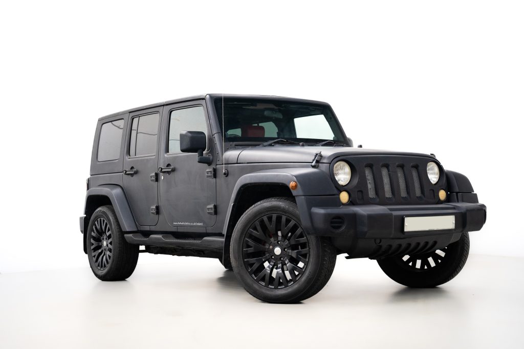 Jeep Wrangler available for luxury hire in Ireland