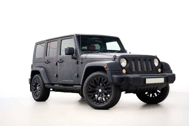 Jeep Wrangler interior and exterior detail